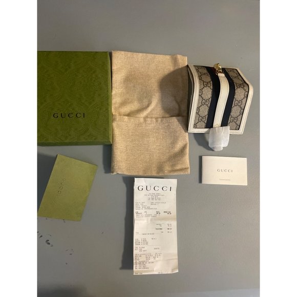 Gucci Wallet 645536 Jackie 1961 Rare Blue/Red - Picture 11 of 11